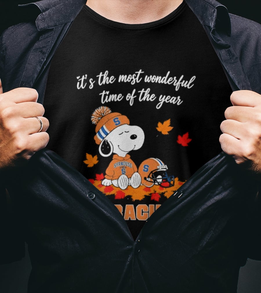 Snoopy It's The Most Wonderful Time Of The Year Syracuse T-Shirt