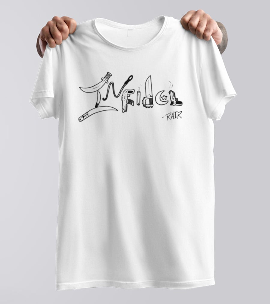 Infidel Rair Military Symbolism In Weaponized T-Shirt