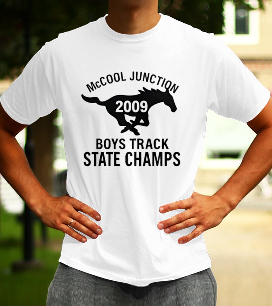 McCool Junction 2009 Boys Track State Champs Running Horse T-Shirt