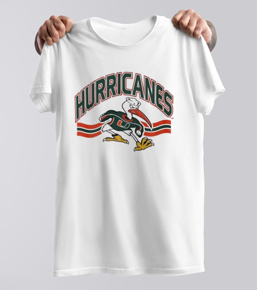 Miami Hurricanes Sebastian The Ibis Sports Team T-Shirt