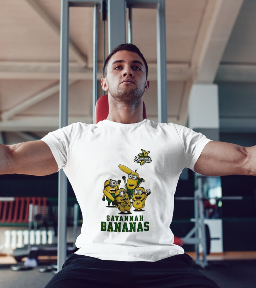 Minions Savannah Bananas Baseball Team Banana Ball Characters T-Shirt