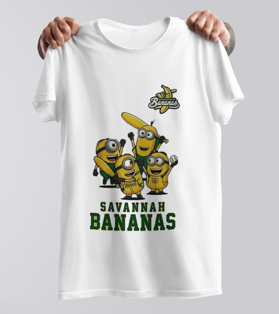 Minions Savannah Bananas Baseball Team Banana Ball Characters T-Shirt