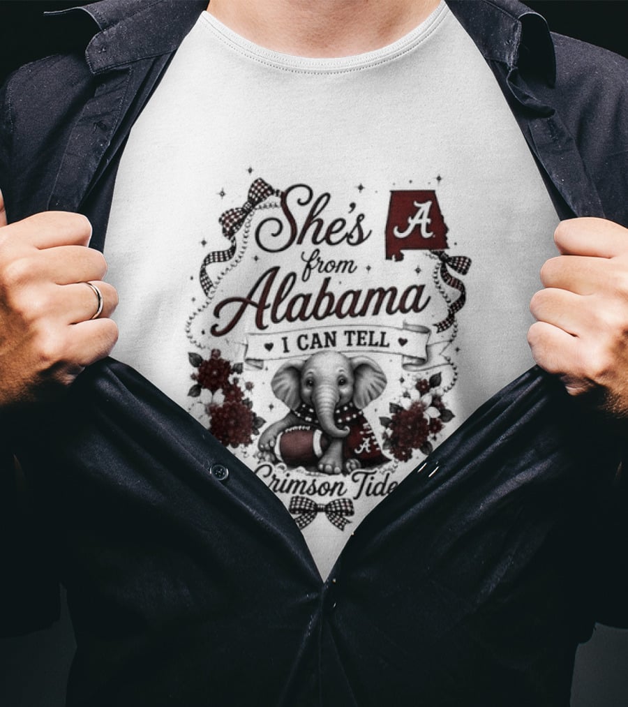 Crimson Tide She's From Alabama I Can Tell T-Shirt