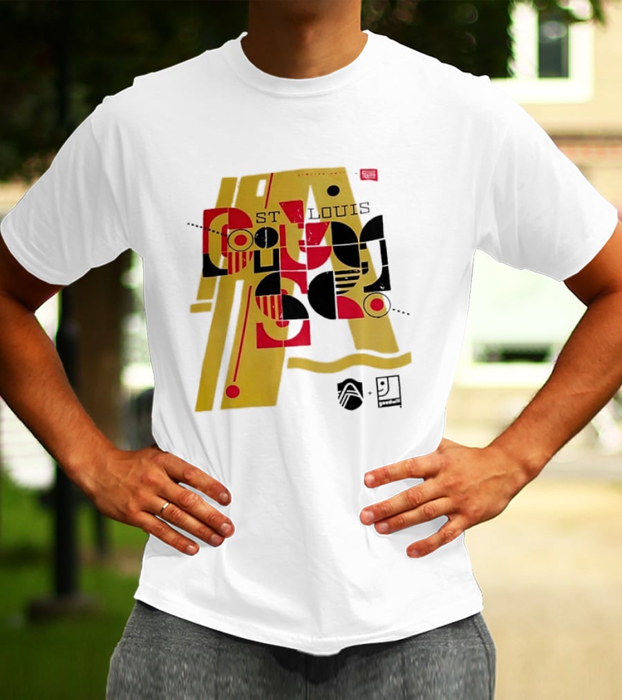 St Louis Football Limited Edition Goodwill Geometric Abstract 91 T-Shirt