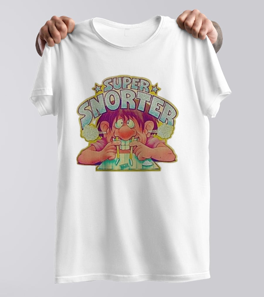 Super Snorter Cartoon Character 1978 Retro Humor T-Shirt