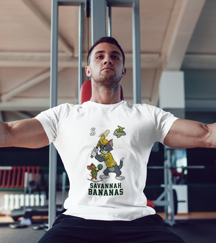 Tom And Jerry Savannah Bananas Baseball Fan T-Shirt