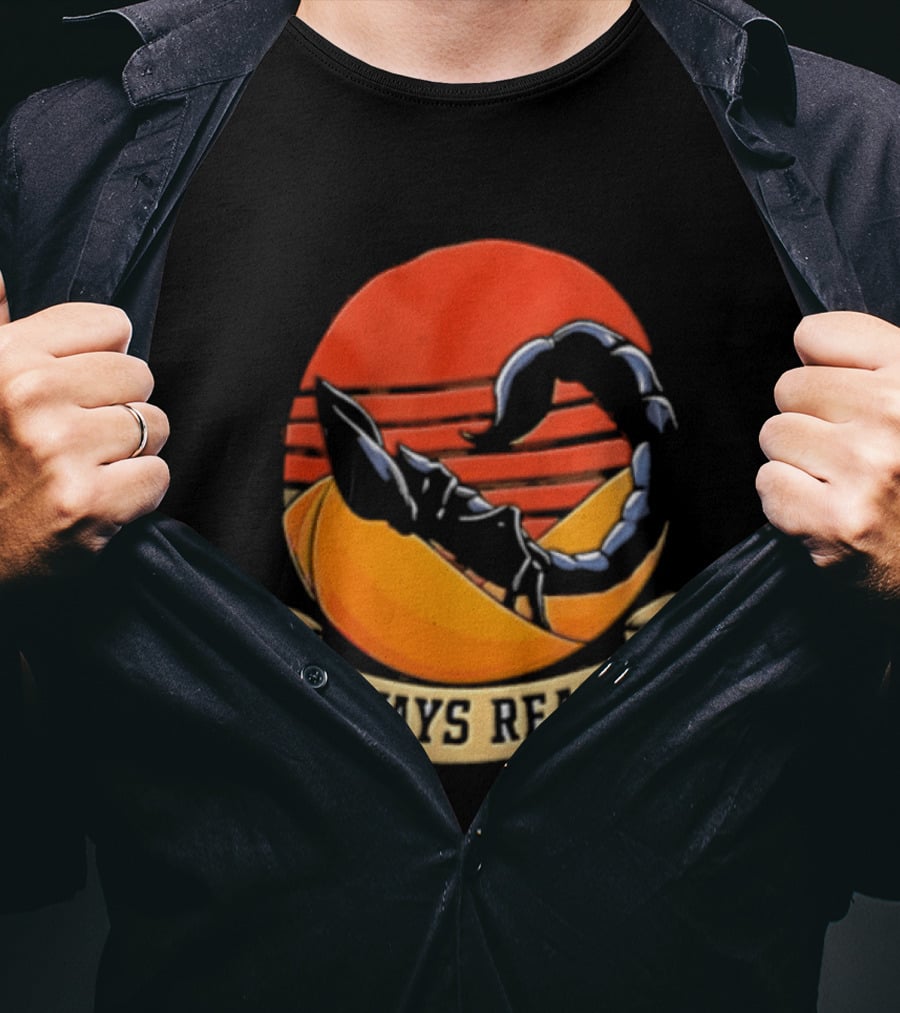 Always Ready Scorpion Desert Sunset Ribbon T-Shirt