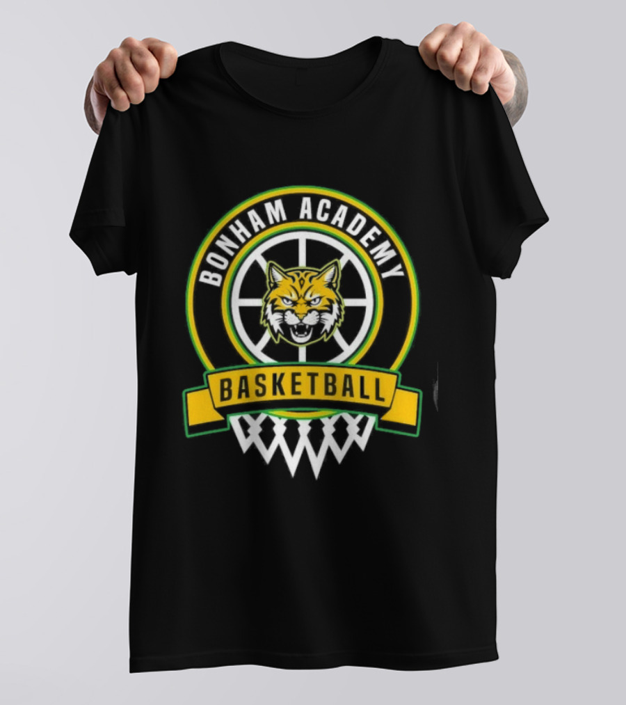 Bonham Academy Basketball Wolf T-Shirt