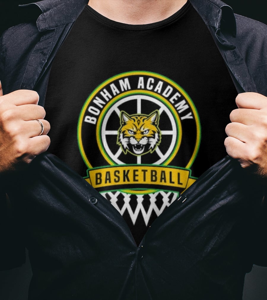Bonham Academy Basketball Wolf T-Shirt