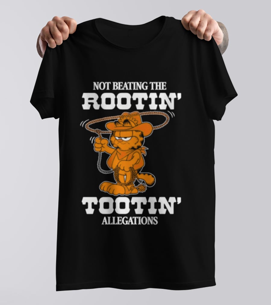 Lasagna Cat Not Beating The Rootin' Tootin' Allegations Cowboy T-Shirt