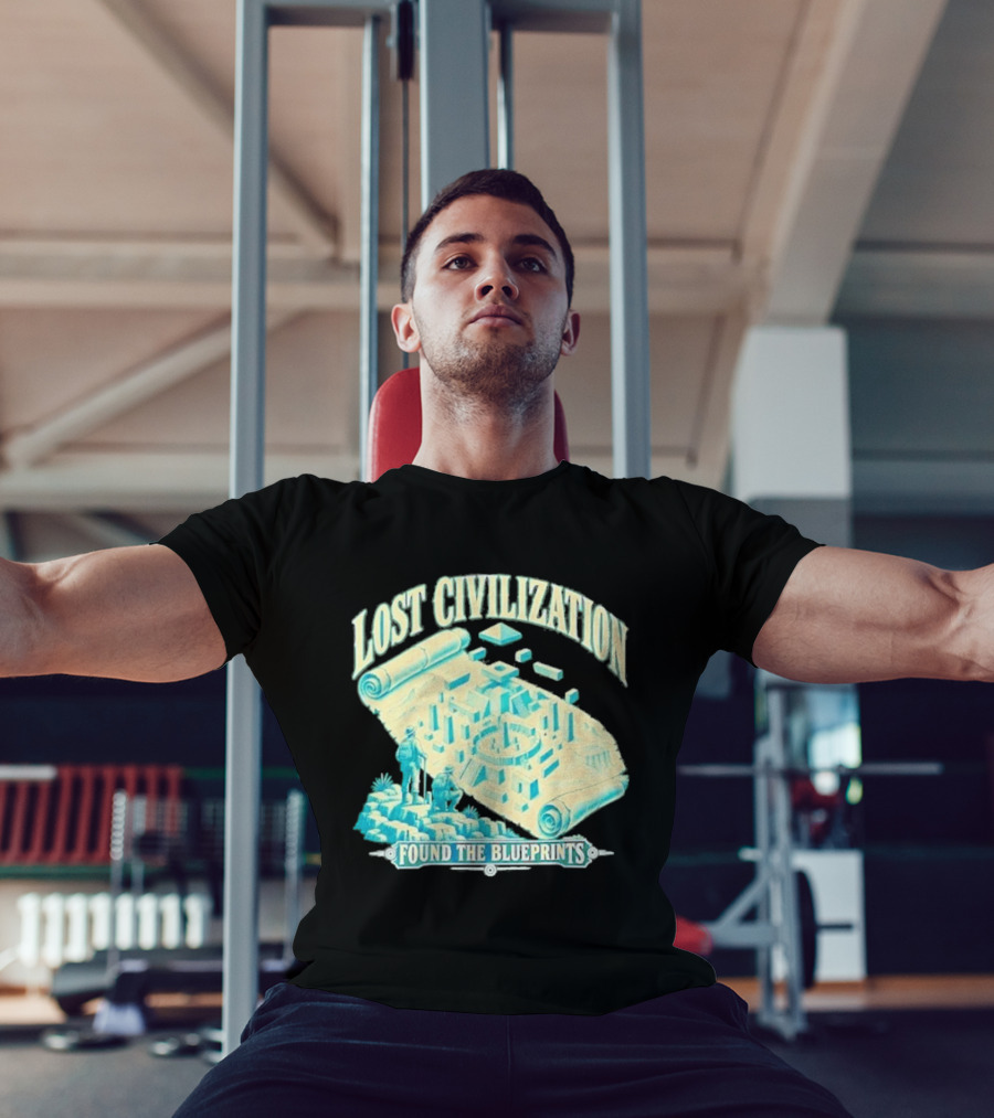 Lost Civilization Ancient Exploration Found Blueprints T-Shirt