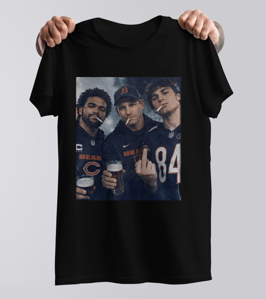 Colston Loveland Caleb Williams Ben Johnson Bears Football T-Shirt