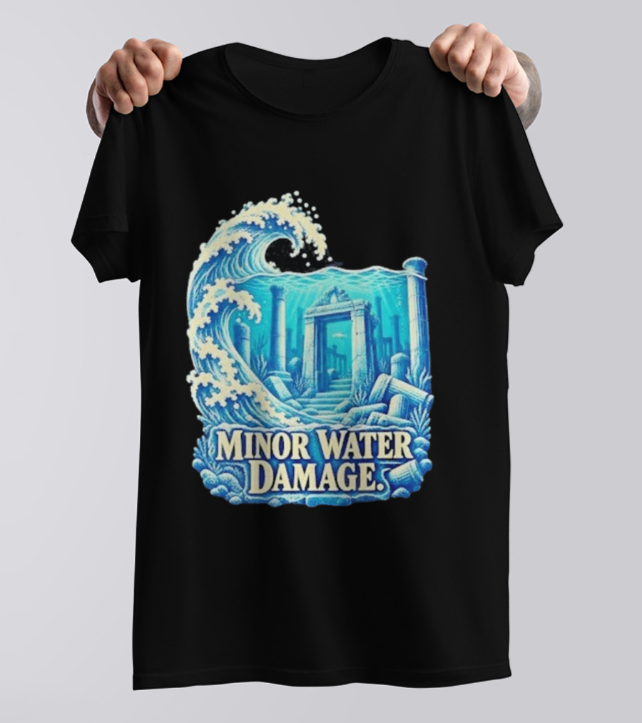 Minor Water Damage Ancient Architecture Underwater Ruins T-Shirt