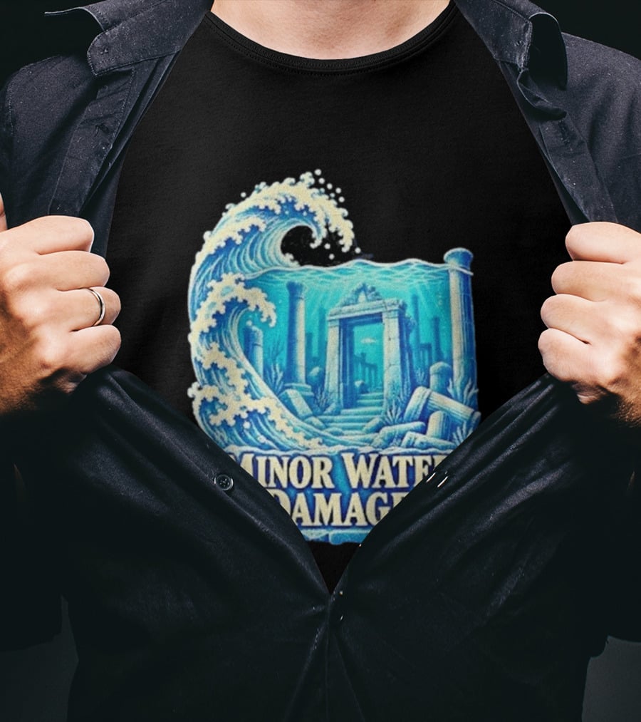 Minor Water Damage Ancient Architecture Underwater Ruins T-Shirt