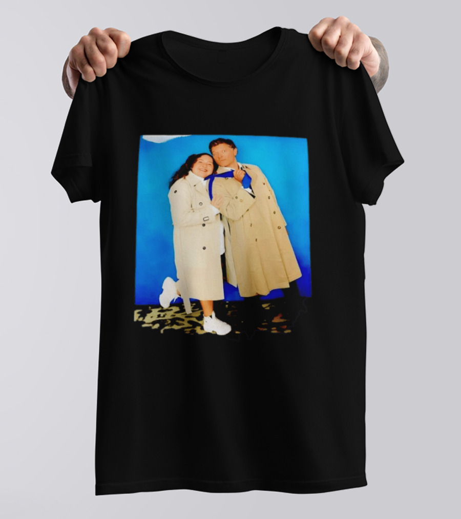 Misha Collins Castiel Supernatural Photo Trench Coat And Tie T-Shirt