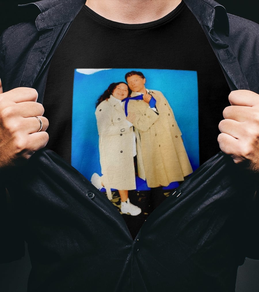 Misha Collins Castiel Supernatural Photo Trench Coat And Tie T-Shirt