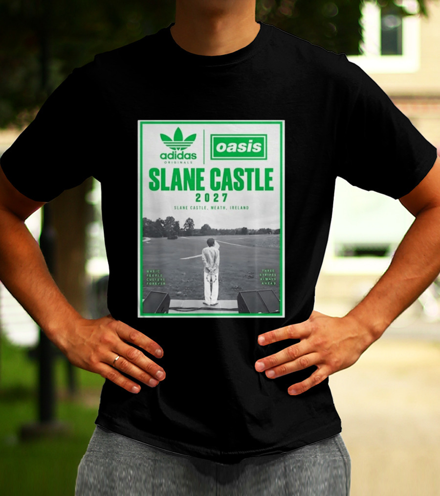 Adidas Originals Oasis Slane Castle 2027 Ireland Music People Culture Forever T-Shirt