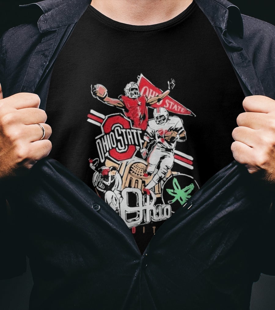 Ohio State Buckeyes Tradition Football NCAA Team Spirit Vintage Players T-Shirt