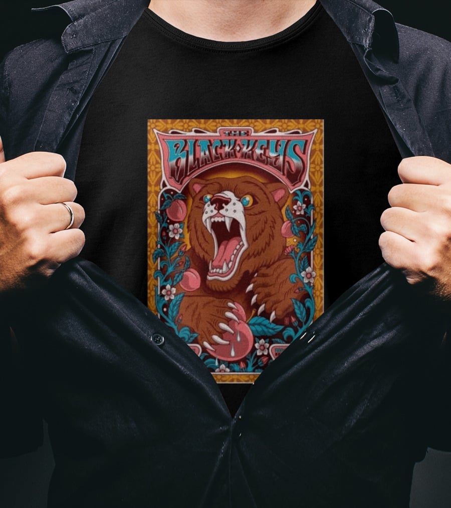 The Black Keys Sep 13 2026 Movistar Arena Madrid Wild Bear T-Shirt