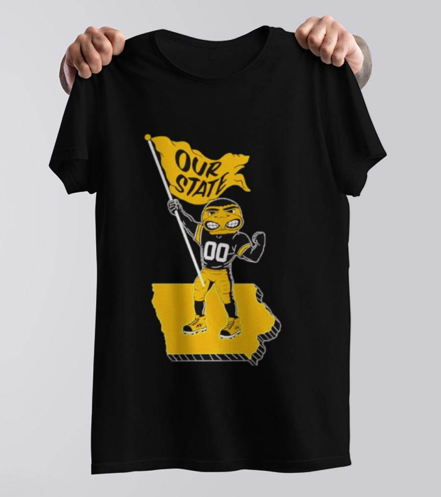 Our State Flag Iowa Beat Iowa State Sports Mascot Victory T-Shirt