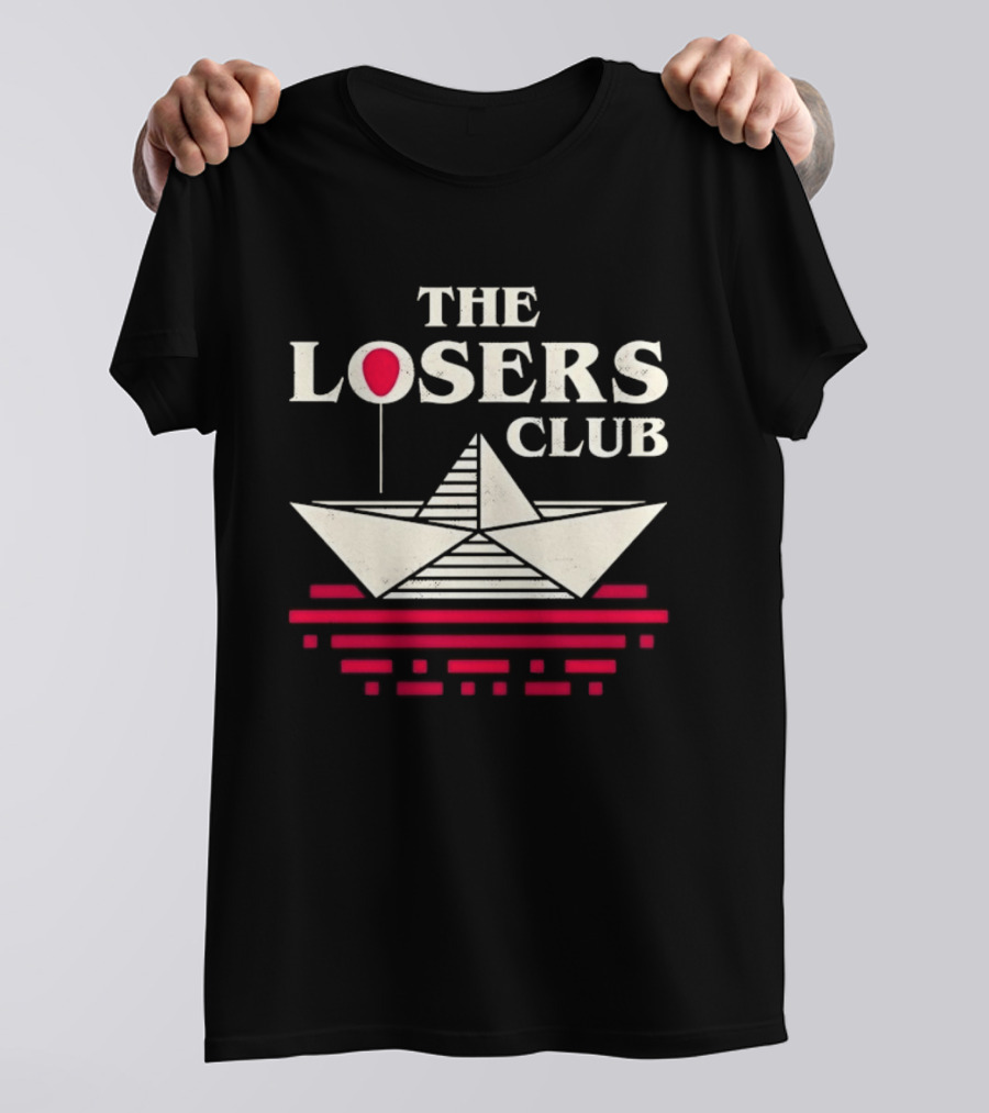 The Losers Club Paper Boat Red Balloon Stephen King IT T-Shirt