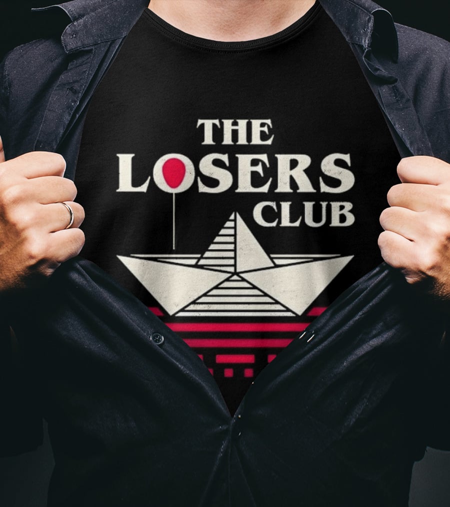 The Losers Club Paper Boat Red Balloon Stephen King IT T-Shirt