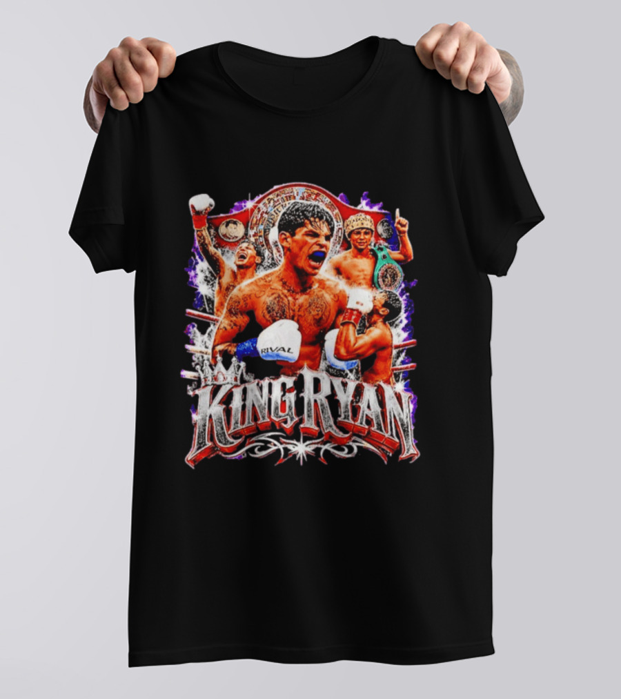 King Ryan Boxing Champion Fight Night Victory Celebration T-Shirt