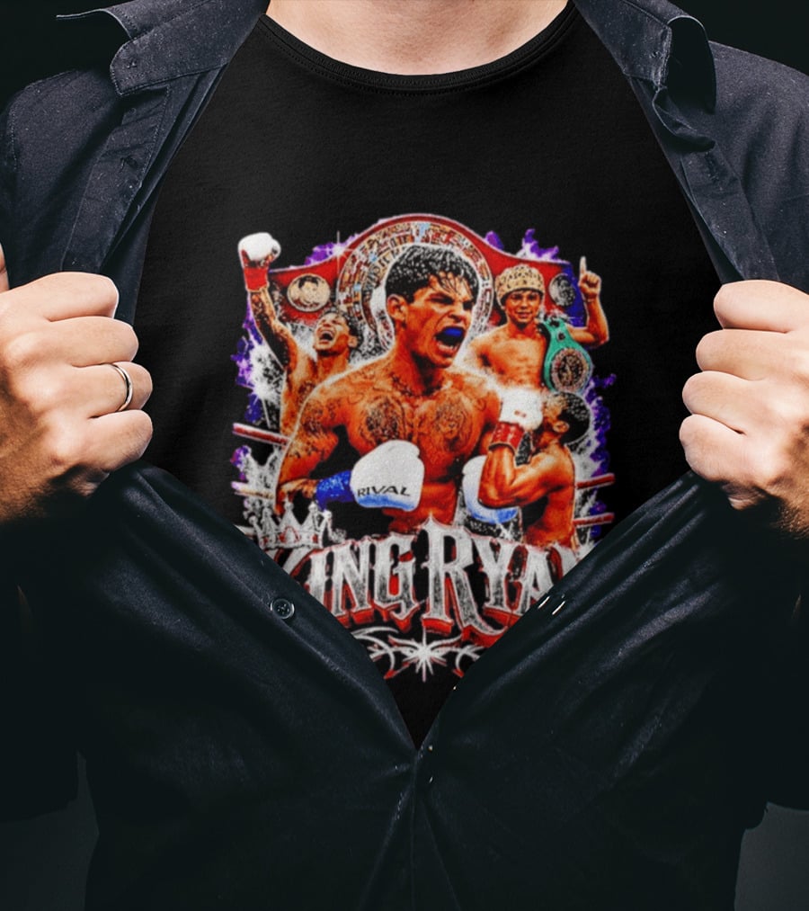 King Ryan Boxing Champion Fight Night Victory Celebration T-Shirt