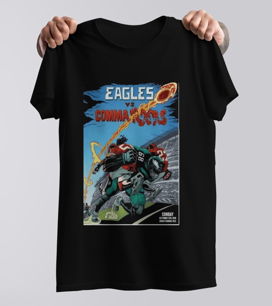Eagles Vs Commanders September 13 2026 Lincoln Financial Field Football T-Shirt