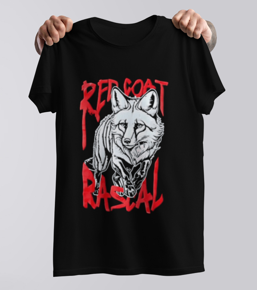 Red Coat Rascal Distressed Running Fox T-Shirt