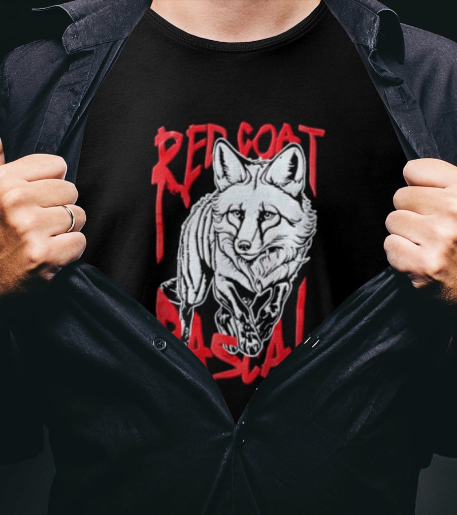 Red Coat Rascal Distressed Running Fox T-Shirt