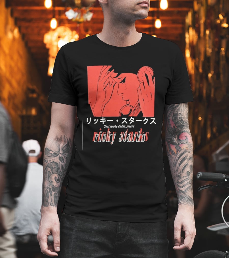 Ricky Starks Please Dial Stroke Daddy Japanese Style AEW T-Shirt