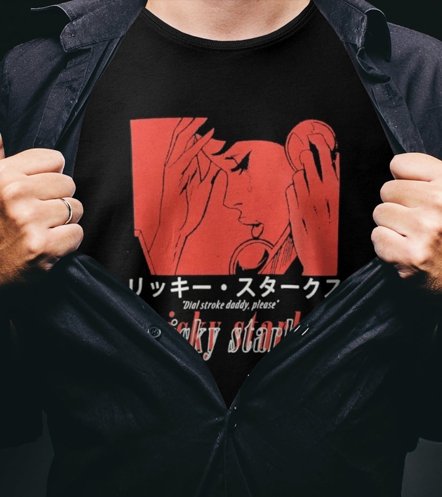 Ricky Starks Please Dial Stroke Daddy Japanese Style AEW T-Shirt