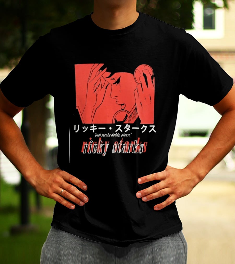 Ricky Starks Please Dial Stroke Daddy Japanese Style AEW T-Shirt