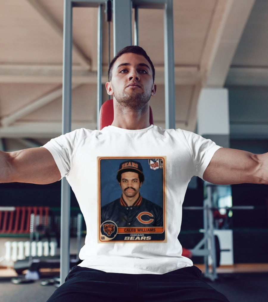 Caleb Williams Chicago Bears QB Vintage Football Card T-Shirt
