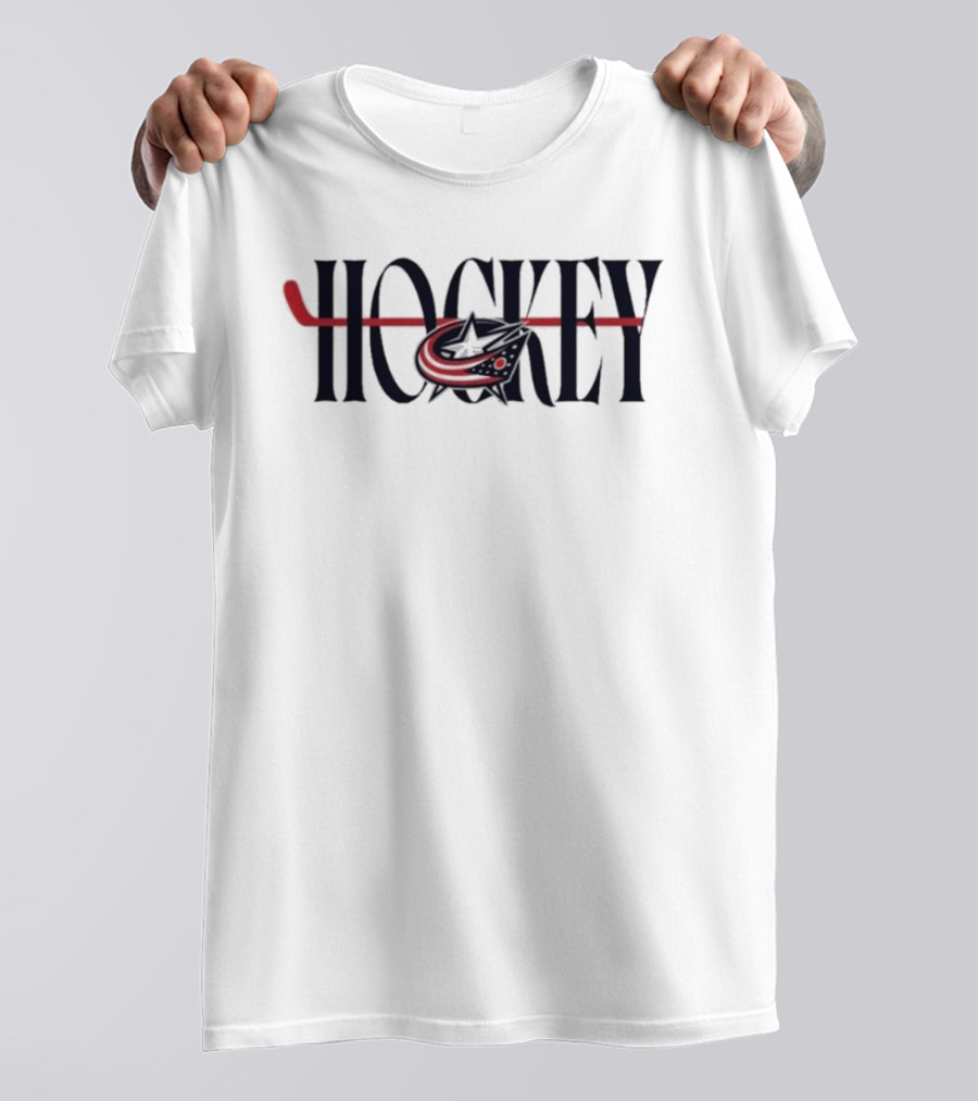 Columbus Blue Jackets Hockey Stick T-Shirt