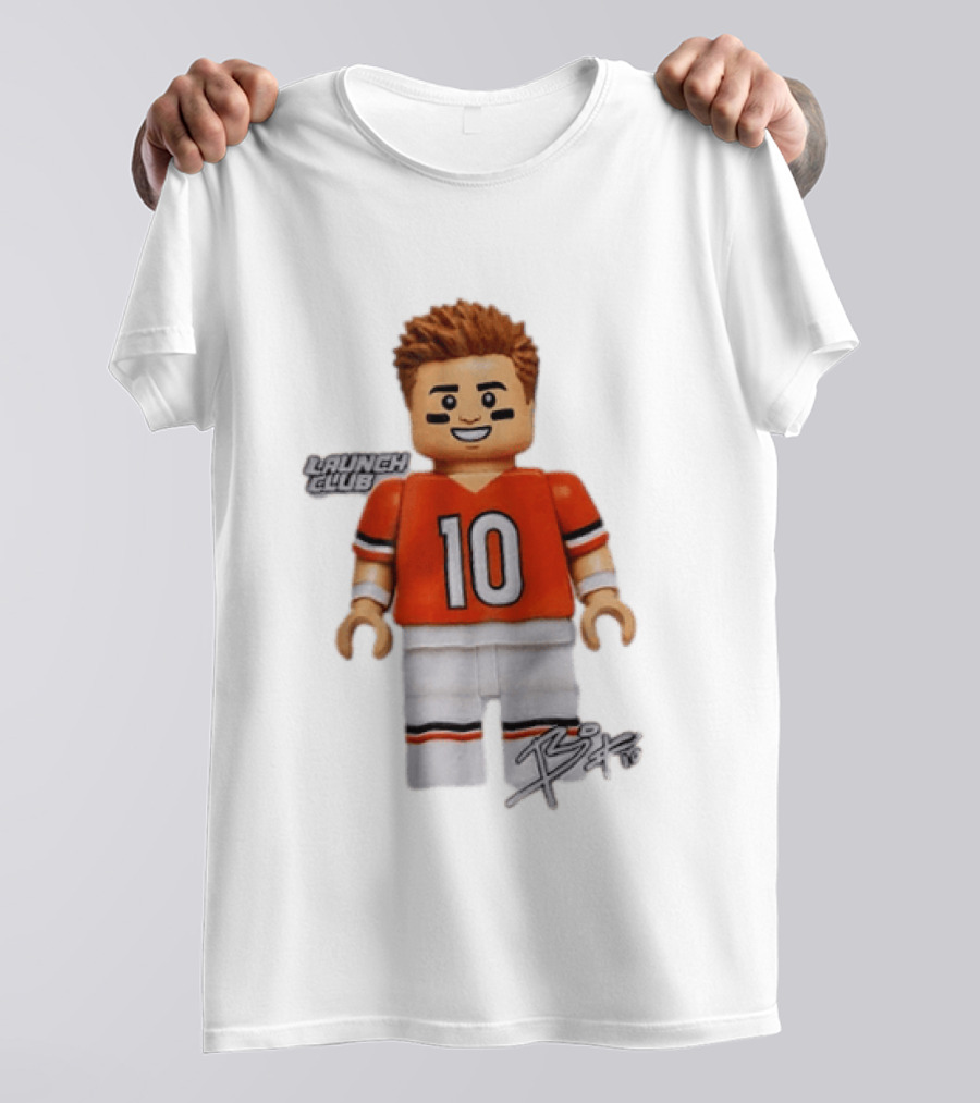 Denver Broncos Quarterback Bo Nix Launch Club 10 T-Shirt