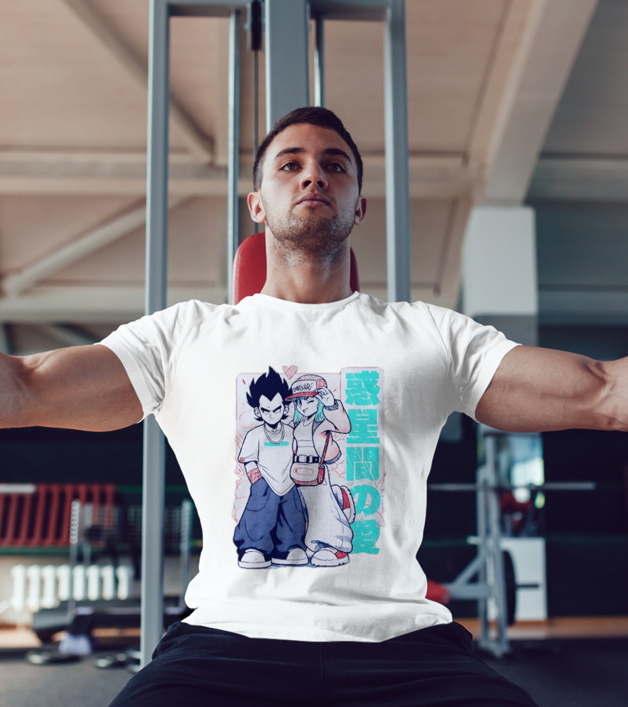 Vegeta Bulma Capsule Corp Love Dragon Ball Z Kanji T-Shirt