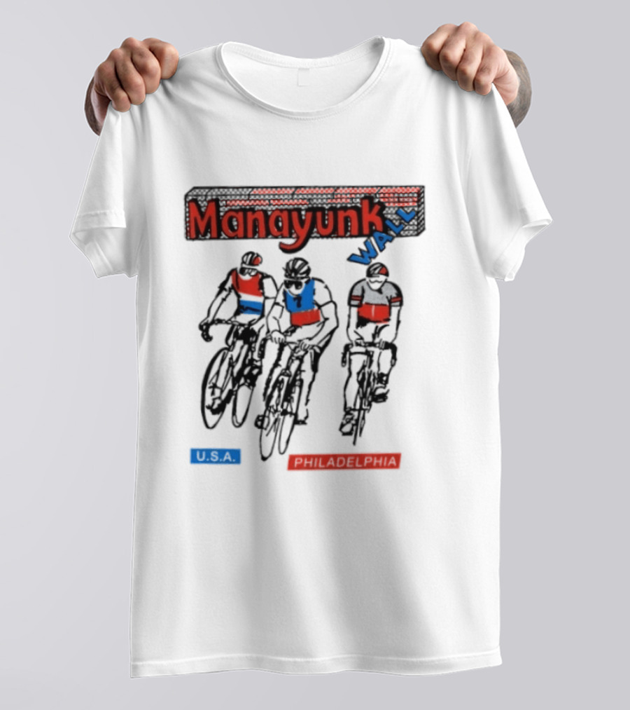 Manayunk Wall Classic USA Philadelphia Cycling Event T-Shirt