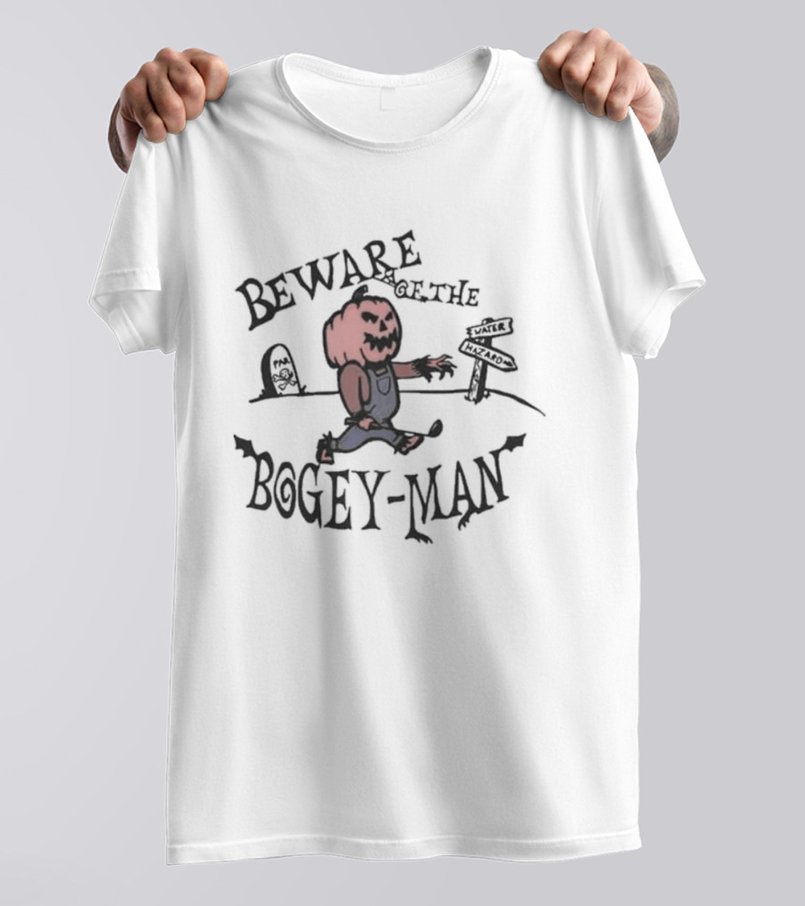 Beware Of The Bogey Man Halloween Pumpkin T-Shirt