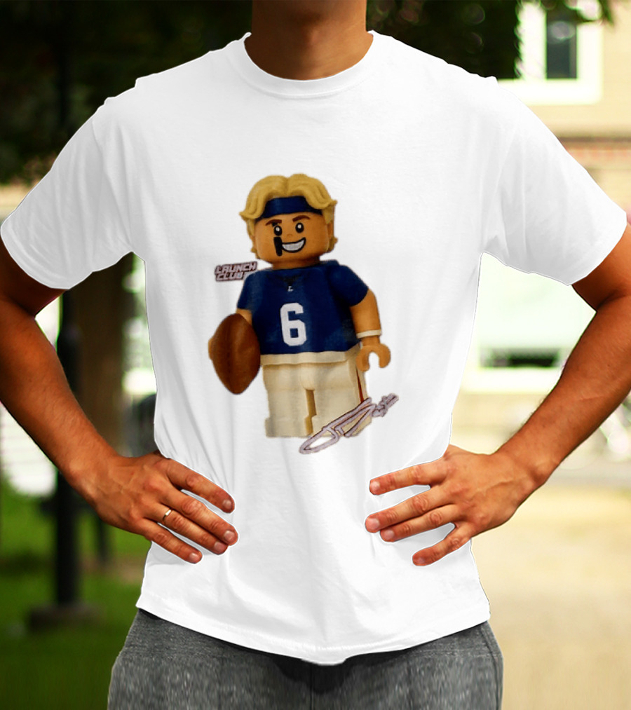 New York Giants Quarterback Jaxson Dart Lego Launch Club 6 Football Cartoon T-Shirt