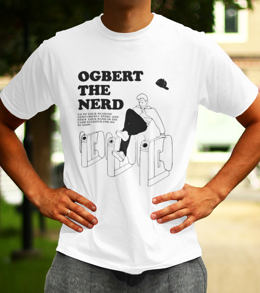 Ogbert The Nerd Convenience Store Cash Register Mischief T-Shirt