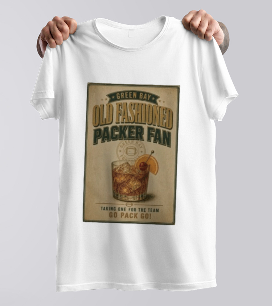 Green Bay Old Fashioned Packer Fan Taking One For The Team Go Pack Go T-Shirt