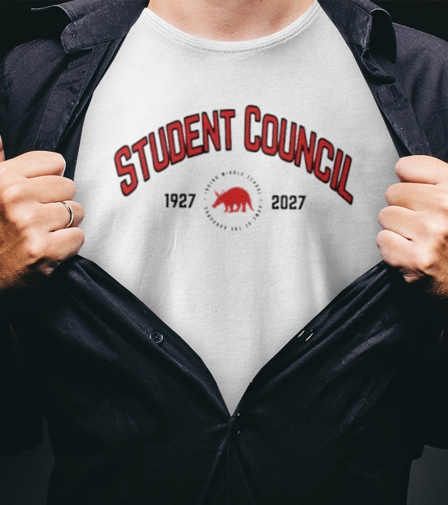 Irving Aardvark Student Council Centennial 1927 2027 T-Shirt