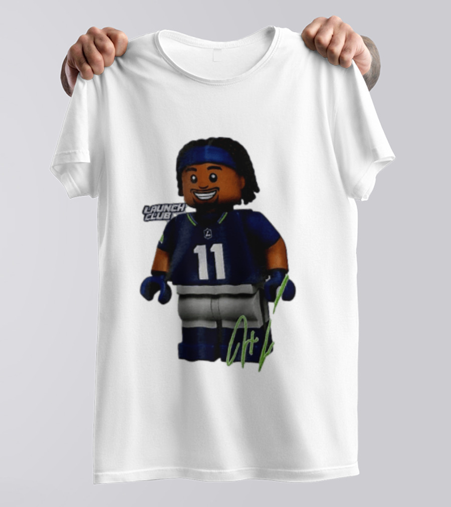 Seattle Seahawks Jaxon Smith Njigba Number 11 Launch Club Edition T-Shirt