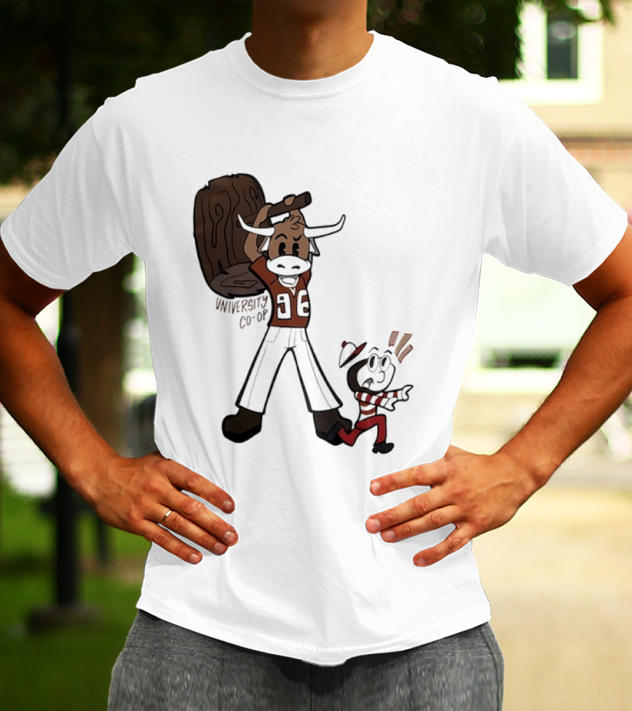 University Co Op Texas Longhorns Vs Ohio State Buckeyes 96 Mascot Showdown T-Shirt