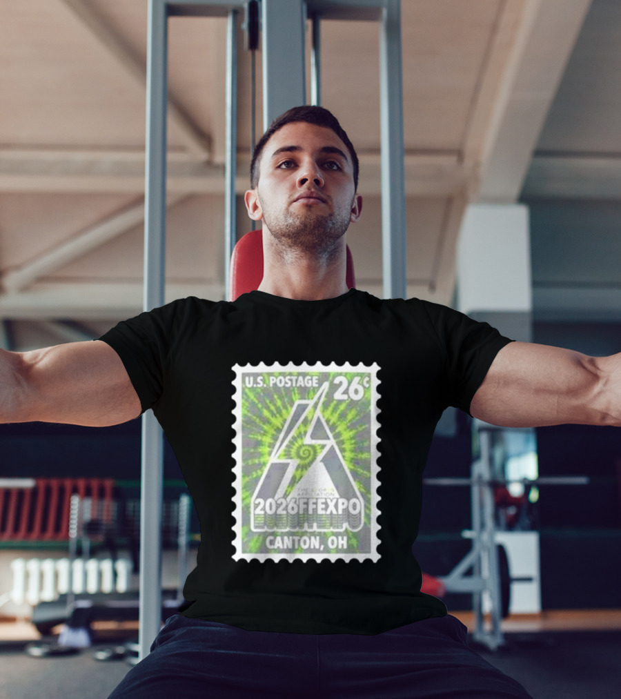 U.S. Postage 26c The Sports Affiliation 2026 FF Expo Canton OH Stamp T-Shirt
