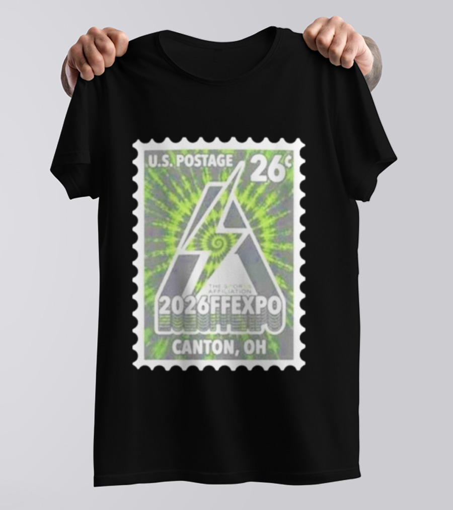 U.S. Postage 26c The Sports Affiliation 2026 FF Expo Canton OH Stamp T-Shirt