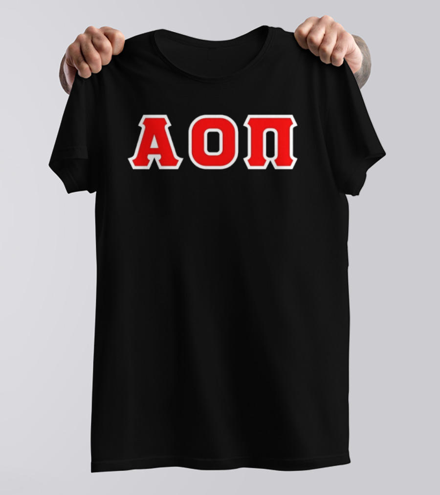 Alpha Omicron Pi AOΠ Greek Sorority Letters T-Shirt