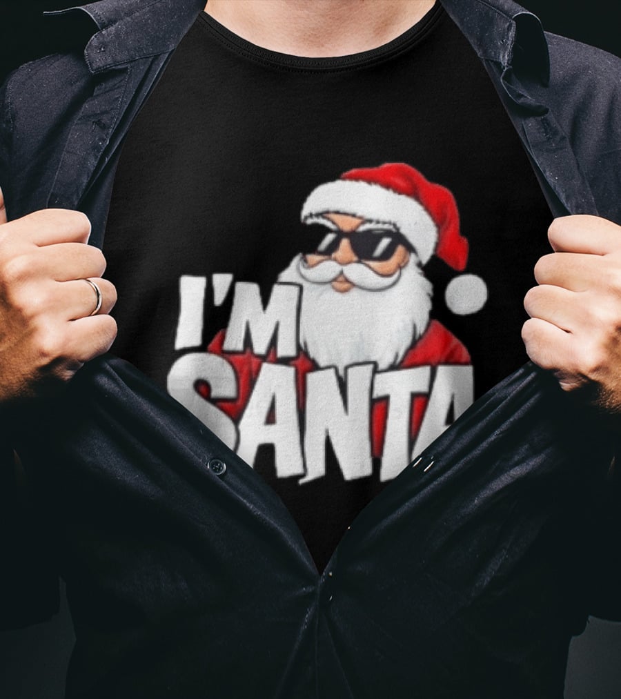 I'm Santa Sunglasses Cool Christmas Holiday T-Shirt